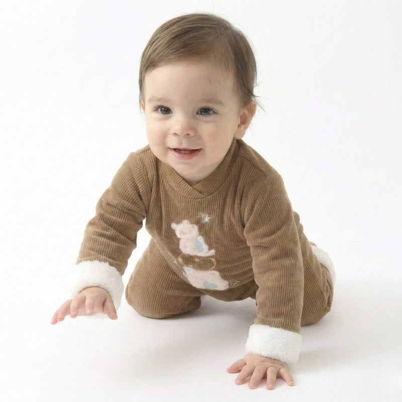 Cloud Fashion Brown Baby Salopette - Image 2